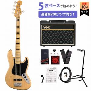 Squier / Classic Vibe 70s Jazz Bass V Maple/FB Natural スクワイヤー VOXアンプ付属5弦エレキベース初心者セット｜ishibashi