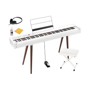 KORG コルグ / DIGITAL PIANO D1 WH ホワイト(ウッドレッグスタンド＆椅子セット) お手入れセット付｜ishibashi