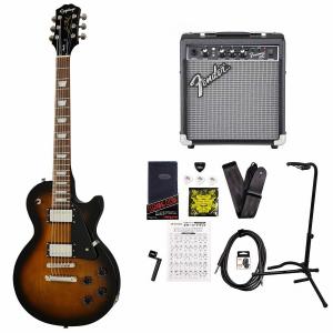Epiphone / Inspired by Gibson Les Paul Studio Smokehouse Burst エピフォン FenderFrontman10Gアンプ付属エレキギター初心者セット｜ishibashi