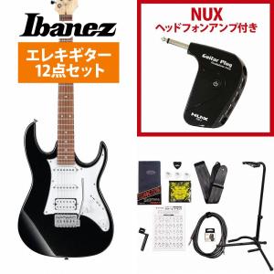 Ibanez / GRX40 Black Night GRX40-BKN GIO Series アイバニーズ 入門用 GP-1アンプ付属エレキギター初心者セット｜ishibashi