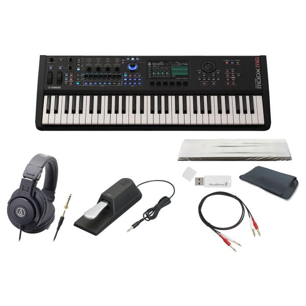 YAMAHA ヤマハ / MODX M6 [純正ペダル(FC4A)＆ヘッドホン(ATH-M30x)セ...