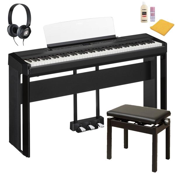 YAMAHA ヤマハ / P-525B [専用スタンド+ペダルユニット ヘッドホン(HPH-50) ...