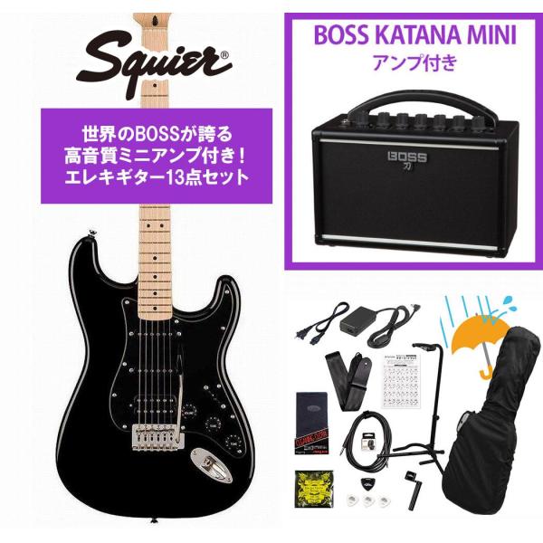 Squier by Fender / Sonic Stratocaster HSS Maple FB...