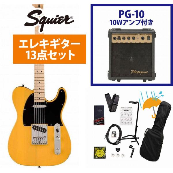 Squier by Fender / Sonic Telecaster Maple FB BK PG...