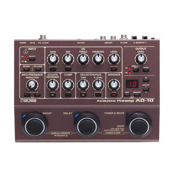 BOSS / AD-10 Acoustic Preamp アコースティック楽器用 ボス アコースティ...