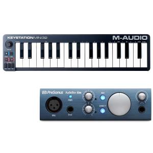 PreSonus / AudioBox iOne (ポータブルコントローラー Keystation Mini32 MK3 セット！) バスパワー駆動USB 2.0/iPadオーディオインターフェース｜ishibashi