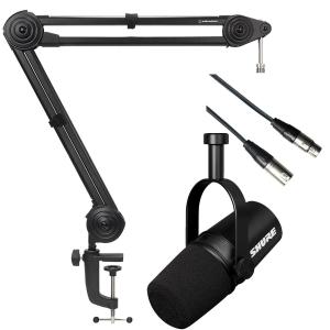 SHURE MV7+ スタンド付 マイクアーム セット おまけ付 マイク シュア SHURE シュア MOTIV MV7+ ブラック アームスタンドセット