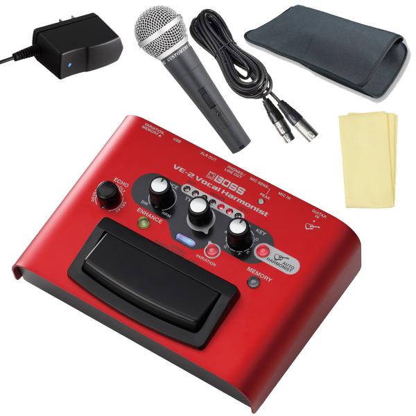 BOSS ボス / VE-2 [マイク ＆ 純正ACアダプターセット！] Vocal Harmoni...