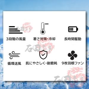 空調作業服 半袖 30000mAhバッテリー ...の詳細画像4