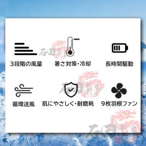 2026新登場 空調作業服 空調ウェア ファン...の詳細画像4