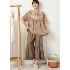 ぺチパンツ レース ロング 綿 ペチコート 大...の詳細画像1