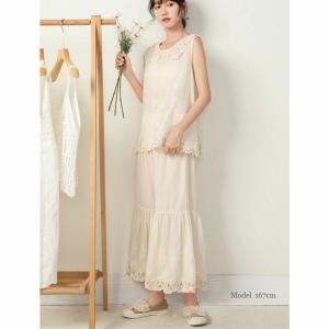 ぺチパンツ レース ロング 綿 ペチコート 大...の詳細画像5