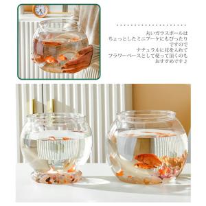 金魚鉢 水槽 透明 丸 鉢 和風 可愛い おし...の詳細画像3