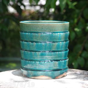 信楽焼 植木鉢 陶器 正規品 生子輪型 9号 サナサービス _Nkr : 石田