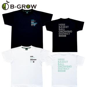 B-GROW Tシャツ ブラック ホワイト SS〜4Lサイズ (BT-1307 BT-1308) バスケ バスケット 練習 Tシャツ 半袖 シャツ TeamFive チームファイブ｜ishidasp