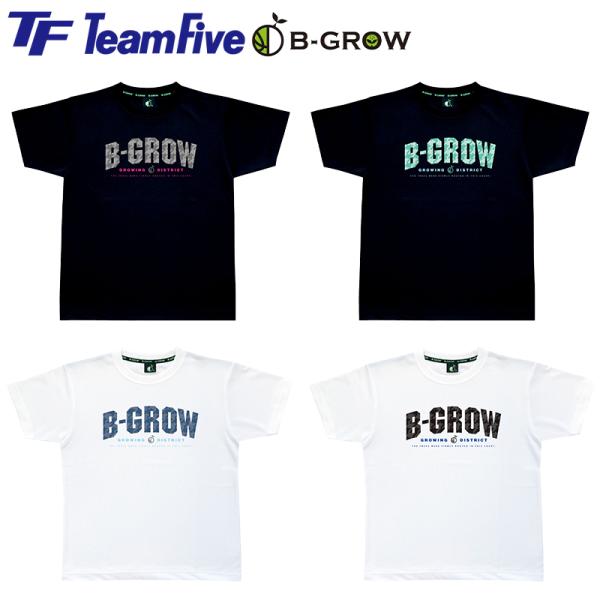 TeamFive チームファイブ B-GROW Tシャツ ブラック ホワイト BT-1407-06 ...
