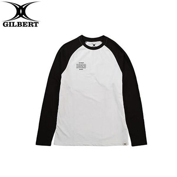GILBERT ギルバート 1823 Tシャツ・ロングスリーブ ホワイト×ブラック XS〜2XLサイ...