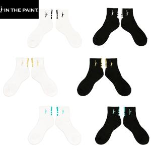 【即日発送/送料込】IN THE PAINT インザペイント バックパネルショートソックス ITP26549 バスケ ソックス バッソク