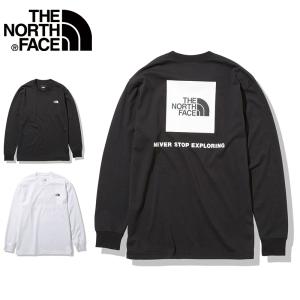 【正規品/即日発送】THE NORTH FACE ザ・ノースフェイス ロングスリーブバックスクエアロゴティー メンズ Tシャツ 男性 長袖 ロゴ アウトドア (NT32343)｜ishidasp