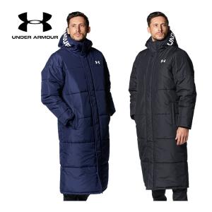 2022秋冬 アンダーアーマー UNDER ARMOUR メンズ UAロゴ ロングコート 1375526 トレーニングウェア 男性 アウター コート ベンチコート スポーツ観戦 防寒