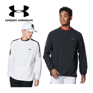 アンダーアーマー UNDER ARMOUR メンズ ゴルフ GOLF UAストレッチウーブン プルオーバー ジャケット 1384841 2024春夏 アウター ウィンドブレーカー 父の日の商品画像