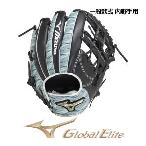 グローバルエリートHselectionSIGNA プリントデザイン 内野手 右投 （ブラック/グレー） 1AJGR30703-0905の商品画像