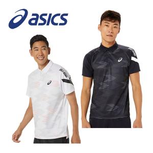 2024春夏 アシックス ASICS A-I-Mドライグラフィック ボタンダウン ポロシャツ 2031E550 半袖シャツ Tシャツ トレーニングウェア スポーツウェア 部活 吸汗速乾｜石田スポーツ BRIO Yahoo!店