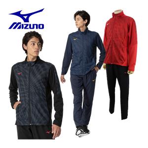 2024春夏 ミズノ MIZUNO メンズ ドライエアロフローハイブリッドジャケット/ムーブクロスハイブリッドパンツ 32MCB031/32MDB031 クロス上下セット トレーニング