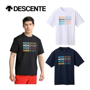 デサント DESCENTE ムーブスポーツ S.F.TECH TOUGH マルチカラー ショートスリーブシャツ DMMXJA64 2024春夏 メンズ レディース 半袖シャツ Tシャツ スポーツ