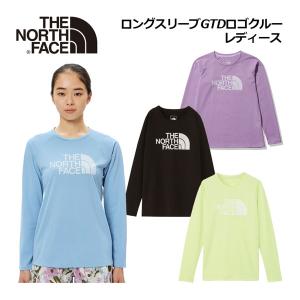 ノースフェイス THE NORTH FACE レディース ロングスリーブGTDロゴクルー NTW12377 2024春夏継続 女性用 ロンT Tシャツ 長袖シャツ ランニング アウトドア｜石田スポーツ BRIO Yahoo!店