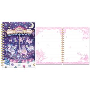 ナイ 032651　【日本製】【オリジナル】【ECONECO】B6リングノート【スノーマジック】【アニマルパレード】【動物】【アニマル】【メモ】【ノート】【文房具】…