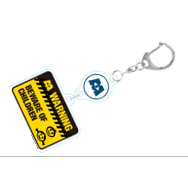 スモDS3461 【送料無料】【ピクサーキャラクター】2連アクリルキーホルダー【ワーニング】【モンス...