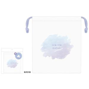 カミ210601 【オリジナル】抗菌マチ付き巾着【IROIRO COLOR】【きんちゃく】【袋】【収納】【遠足】【アウトドア】【雑貨】【グッズ】【かわいい】