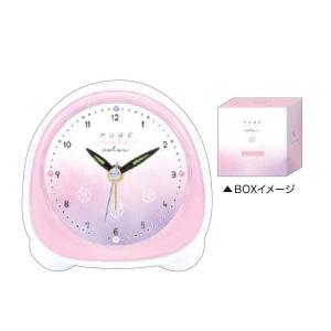 クラ111083 【オリジナル】ミニライトクロック【ピュアメルトカラー】【クロック】【時計】【とけい】【置き時計】【目覚まし時計】【インテリア】【雑貨】【…