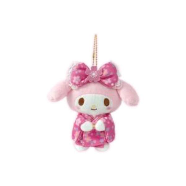 ナカ183590-23　【サンリオキャラクターズ】マスコットキーホルダー【桜着物】【マイメロディ】【...
