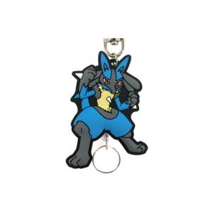 エス15859 【ポケットモンスター】ラバーリールキーホルダー【ルカリオ