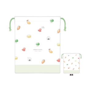 クラ116202　【オリジナル】マチ付き巾着【おべんとさん】【きんちゃく】【袋】【収納】【ランチバッグ】【弁当入れ】【遠足】【アウトドア】【雑貨】【グッズ…