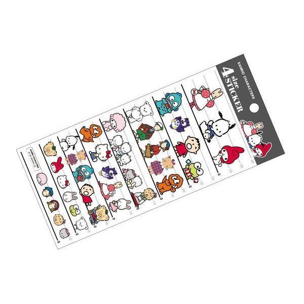 カミ303178　【日本製】【サンリオキャラクターズ】4サイズステッカー【2】【レトロ】【ハローキテ...