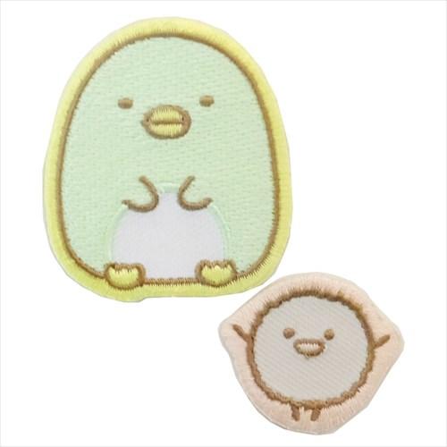 スモSXAP907　【送料無料】【すみっコぐらし】2Pワッペン【ぺんぎん?とほこり】【ぺんぎん?】【...