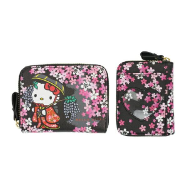 ヤスKT-01  【送料無料】【サンリオキャラクターズ】【和柄シリーズ】パス付ミニウォレット【さくら...