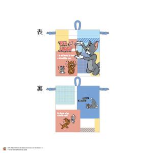 マル4105068800　【トムとジェリー】巾着【S】【カラフルワールド】【ワーナー】【アニメ】【ポーチ】【ケース】【小物入れ】【きんちゃく】【袋】【収納】【…