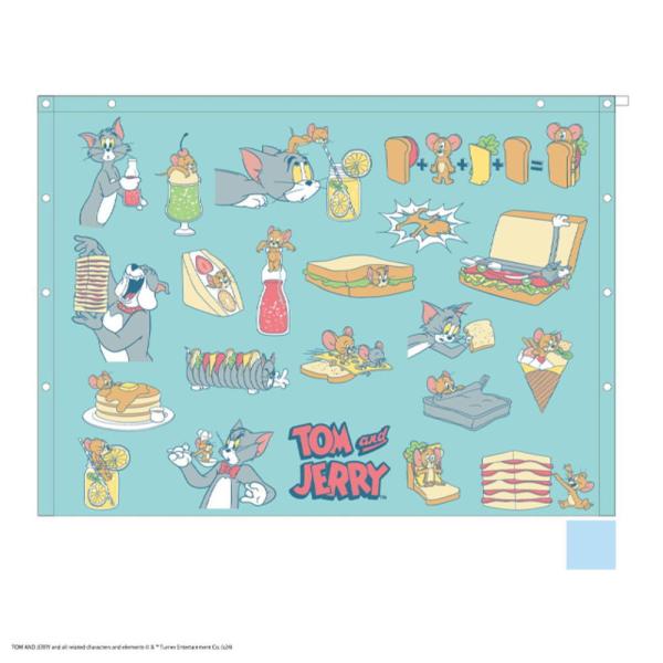 マル4105070700  【送料無料】【トムとジェリー】80丈巻きタオル【レモネードとサンドウィッ...