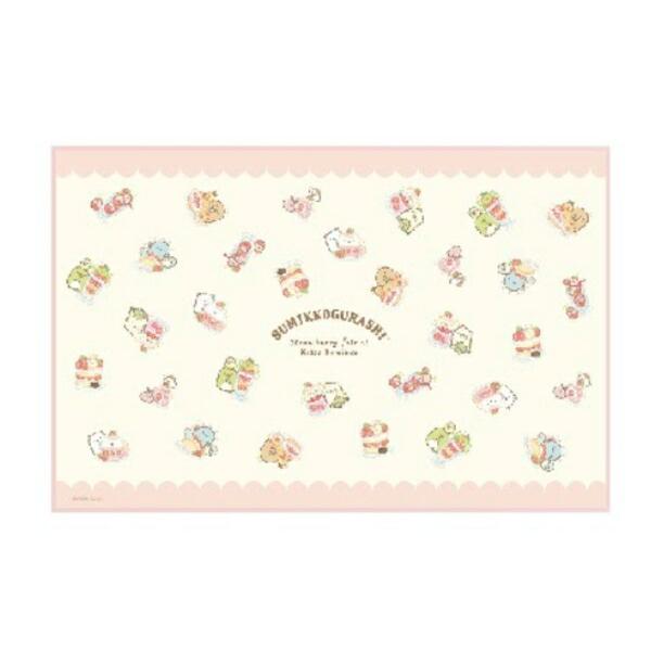 ティSG-5535755IF【すみっコぐらし】給食クロス【喫茶すみっコでいちごフェア】【すみっこぐら...