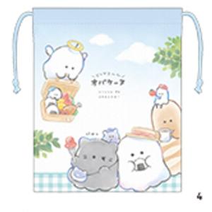 クラ127582 【オリジナル】マチ付き巾着【おべんとう】【オバケーヌ】【ポーチ】【ケース】【小物入れ】【袋】【収納】【遠足】【学校】【保育園】【幼稚園】…