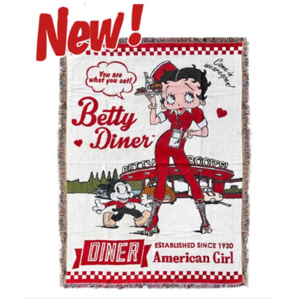 ショ157760  【アメリカン雑貨】【BettyBoop】【ベティ・ブープ】フリンジタペストリー【...