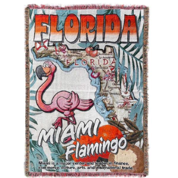 ショFLORIDA  【送料無料】【アメリカン雑貨】フリンジタペストリー【TPS-FLORIDA】【...