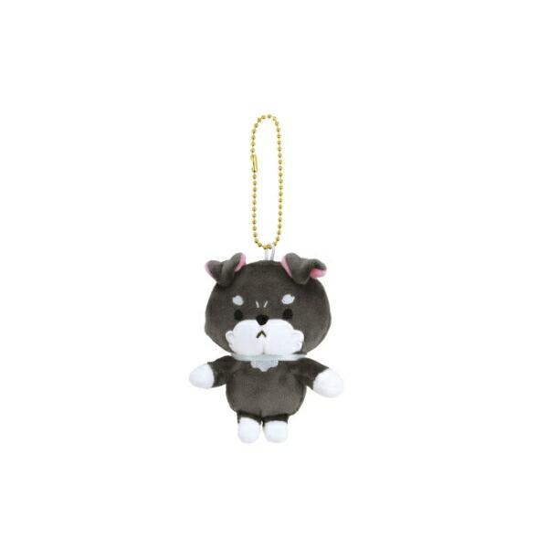 スケ698460 【送料無料】【オリジナル】ぬいぐるみ付きキーホルダー【ミニチュアシュナウザー】【ぱ...