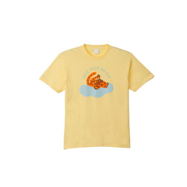 スモTA1011 【MUZIK TIGER】【ムジークタイガー】Tシャツ【L】【イエロー】【黄色】【...
