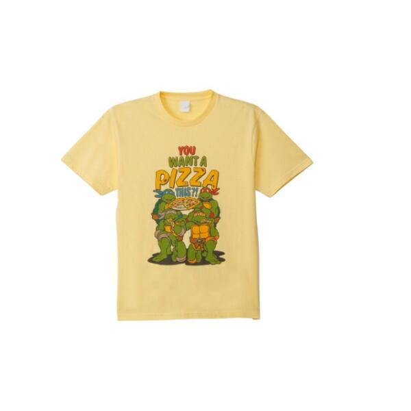 スモNJ1006 【送料無料】【ミュータント・タートルズ】Tシャツ【L】【ピザ】【アメキャラ】【アニ...
