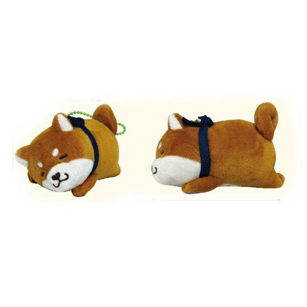 エス17899 【送料無料】　忠犬もちしば　すやすやぬいぐるみボールチェーンマスコットおかか　柴犬　...